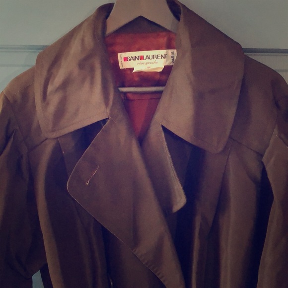 Saint Laurent Jackets & Blazers - Vintage Saint Laurent Rive Gauche Silk trench coat